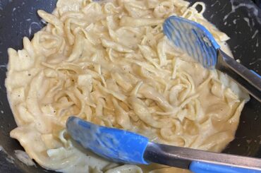 Pasta Al Burro. Parmigano, White Pepper, Nutmeg, butter, and not a drop of cream in sight! How is this? I’m 16 and only started cooking around a year ago