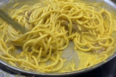 My Carbonara from the weekend.