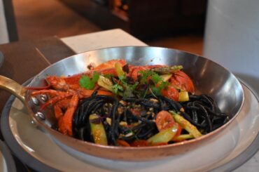 [OC] Had squid ink lobster pasta