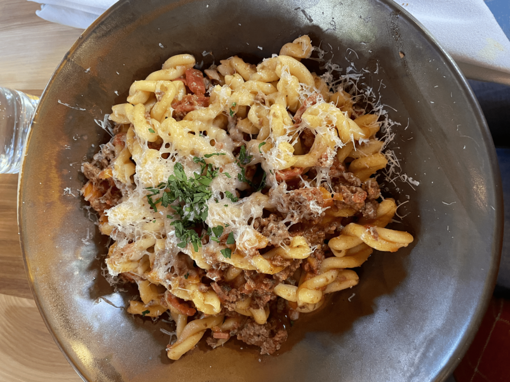 buffalo pasta in Banff