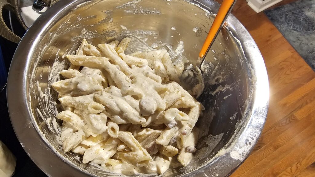 Pasta alla pecorara but with pancetta instead of guanciale