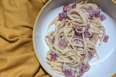 No Pork (Pastrami) Carbonara