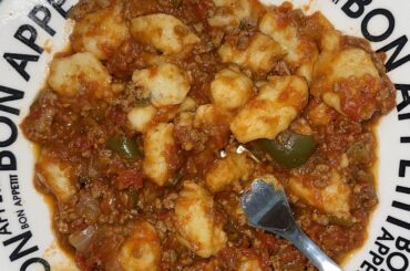 Gnocchi with bolognese