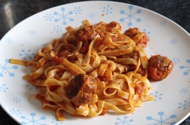 Tagliatelle and Meatballs