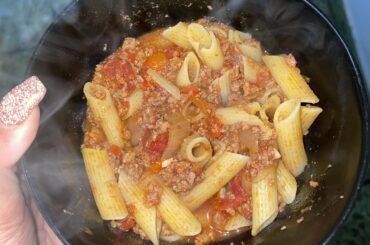 Pasta with bolognese