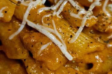 The Fusion with left over butter chicken with home pasta. #butterchickengravy