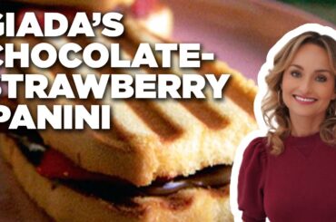Giada De Laurentiis' Chocolate-Strawberry Panini | Everyday Italian | Food Network