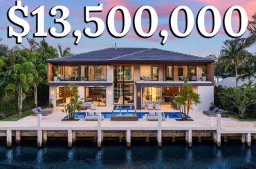 Touring this $13,500,000 Modern Mansion on the Water in Fort Lauderdale!