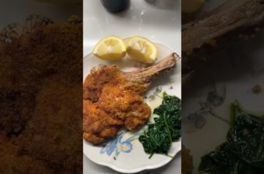 Classic Breaded Veal Chop Milanese #shorts #montepulciano d’Abruzzo #leasy Italian