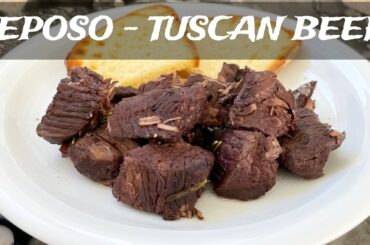 PEPOSO TOSCANO how to cook beef black pepper stew from Tuscany - classic recipe