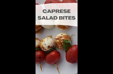Caprese Bites-Fast & Easy Appetizer! Simple Tomato Snack Recipes #shorts #easyrecipe #caprese