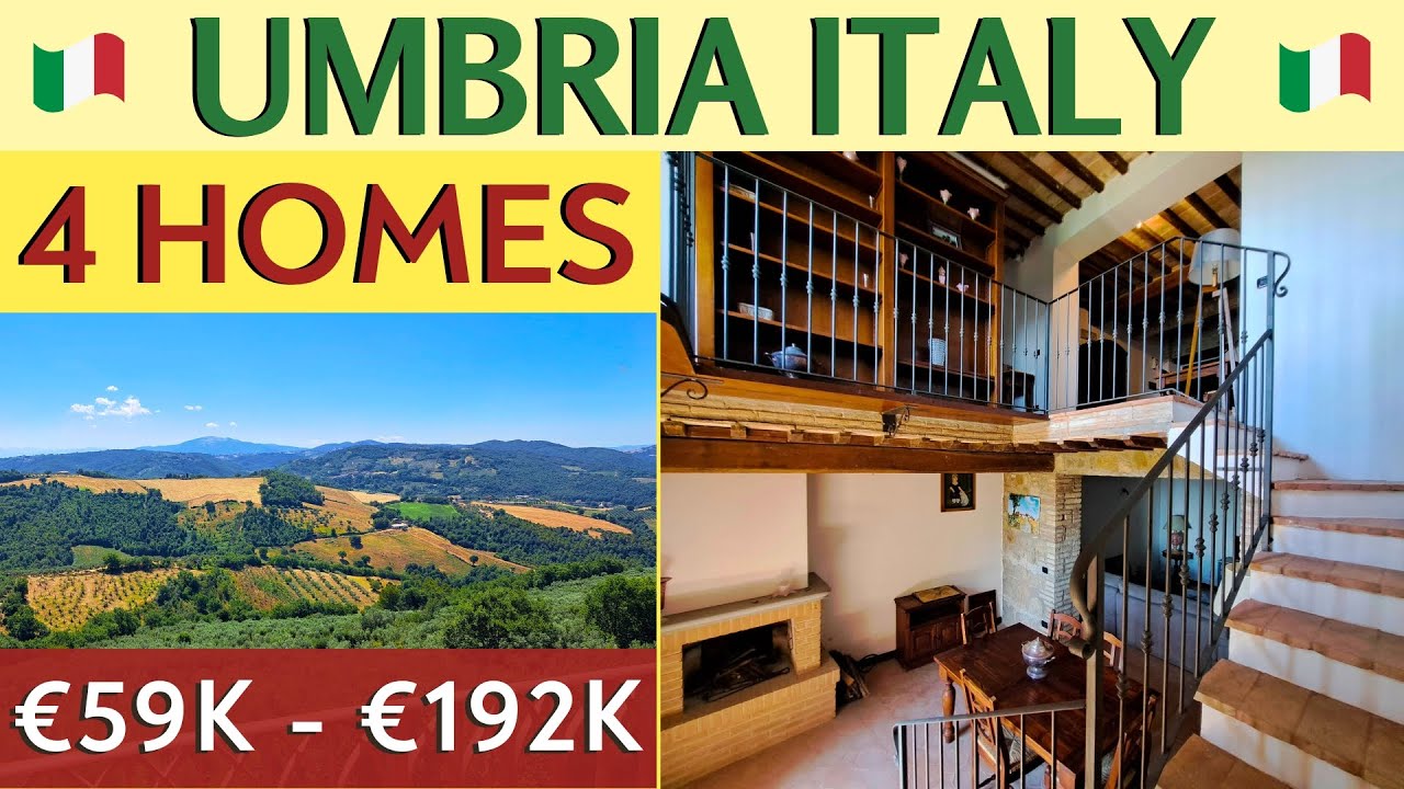 4 HOMES for SALE in ITALY | Amazing Italian Houses in Umbria 4 HOMES for SALE in ITALY | Amazing Italian Houses in Umbria