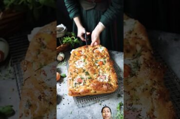 Homemade Brunch Focaccia #food #shorts  #TurkuazKitchen