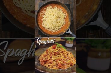 Spaghetti Pasta Recipe | Italian Pasta #shorts #spaghetti #pastarecipe
