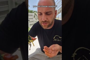 Italians break spaghetti (Sometimes!)