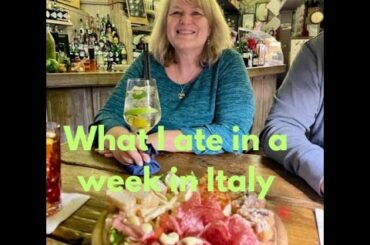 WHAT I ATE IN A WEEK IN ITALY #italy #italianfood
