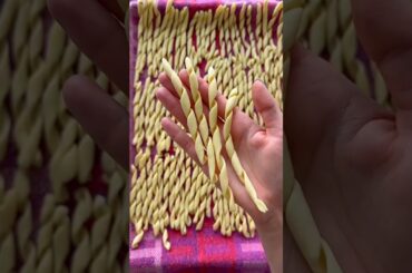 Busiate with Trapanese Pesto #pasta #busiate #italianfood #italiancooking #pastalover