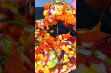 TAWA BREAD PIZZA RECIPE easy way to make #recipe #tawabreadpizza #shorts #viral #cook