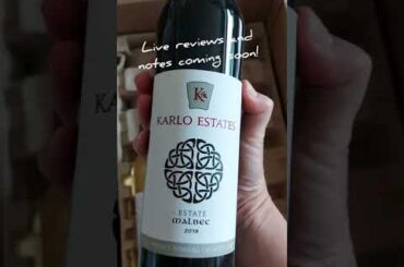 We got more Karlo wines! Tasting notes and live review coming soon soon!