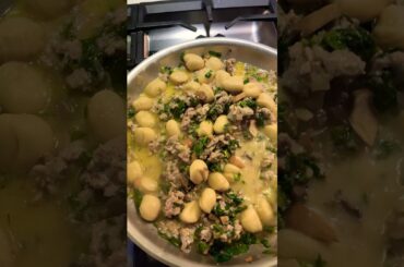 How easy is Gnocchi and Sausage? #shorts #easy Italian #pairs well with wine