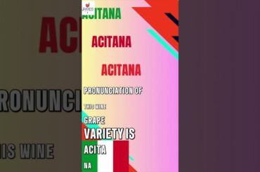 How to Pronounce Acitana #howtopronounce #sicily #wine #shorts