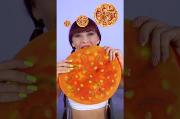 ASMR Big, Medium, Small Pizza #shorts