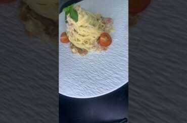 How to make classic Carbonara | chef jithin #youtubeshorts #shortvideos