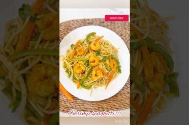 Shrimp Pasta | Spaghetti #shorts#recipe #food #cooking
