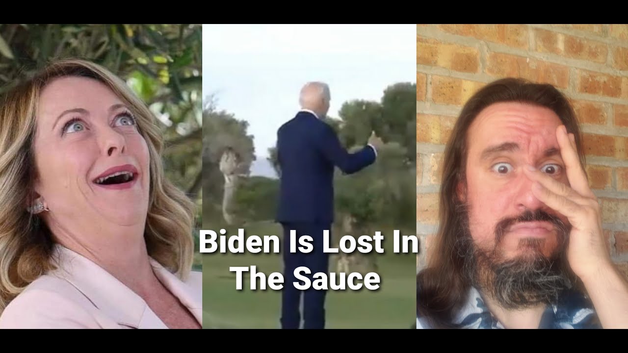 Italy’s Prime Minister Giorgia Meloni Babysitting Biden At G7 Summit (He Wanders Off As Usual) Italy's Prime Minister Giorgia Meloni Babysitting Biden At G7 Summit (He Wanders Off As Usual)
