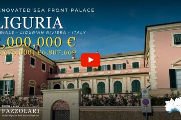 RENOVATED SEA FRONT PALACE IN LIGURIA, ITALY