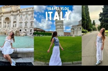 italy travel vlog: florence, rome and pisa