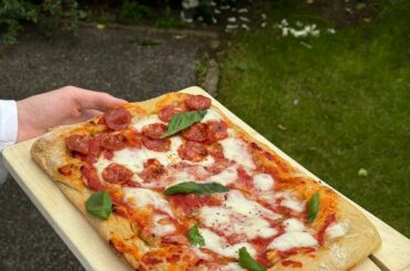 Attempted to make a roman al taglio pan pizza