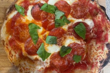 A pizza we made last night