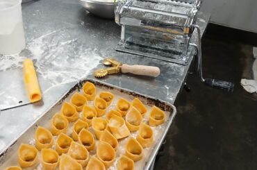 Filled pasta with new machine