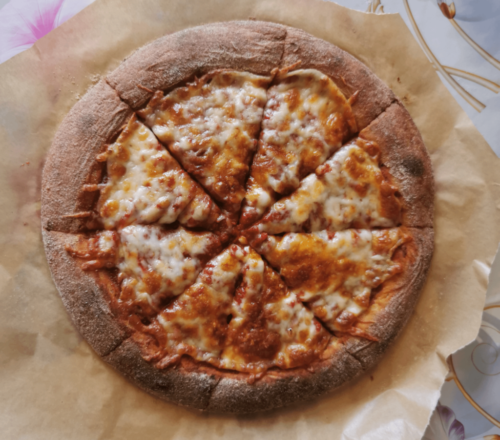 İ posted this pizza in another sub and a lot comments are negative. So I'm curious and genuinely asking what looks wrong with my pizza? Btw i made this with rye flour.