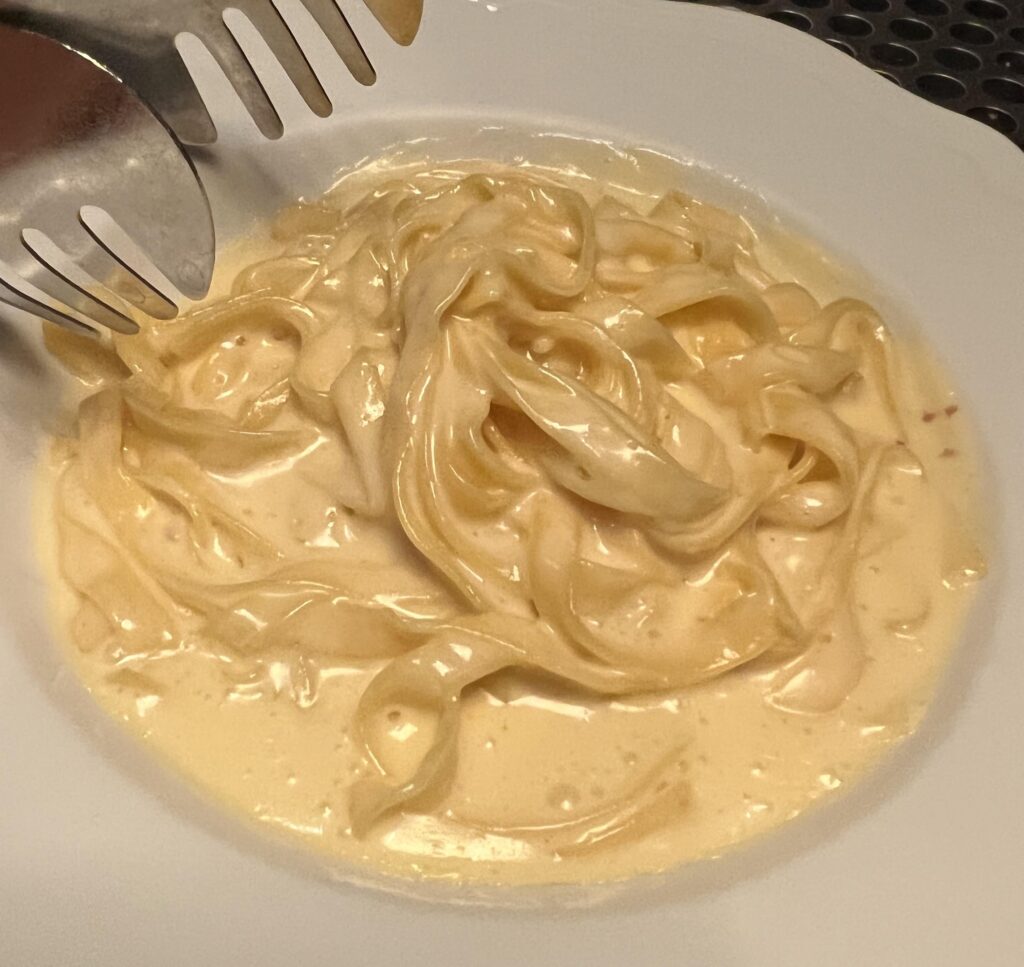 Fettuccine Alfredo is not considered authentic Italian food