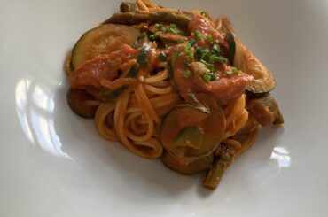 Vegetable Pasta, with leftovers I had home
