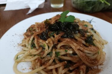 Spaghetti alla bottarga+ nori