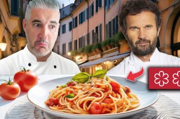 Italian Chef Reacts to Italian Michelin Star Chef SPAGHETTI al POMODORO