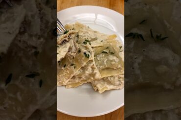 Mushroom Ravioli #chef #fyp #viral #ytshorts #recipe #cooking #food #pasta