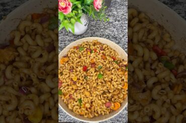 Delicious easy chicken and sausage pasta(macaroni) recipe|favorite #shorts #pasta #macaroni #food