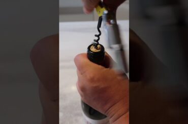 How To Open A Bottle Of Wine With A Corkscrew | Quick Guide #shorts