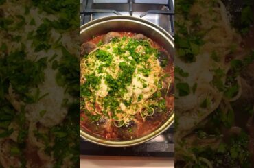 Easy Italian Dish: One Pan Spaghetti and Meatballs #shorts #easy Italian #montepulciano wine