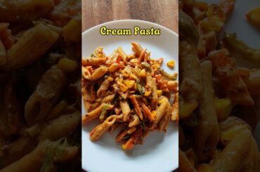 5 mins recipe cream pasta #shorts