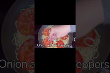 Spaghetti pizza #cooking #food #receip #breakfast #shorts