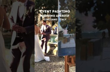 EVENT PAINTING IN TUSCANY Italy #eventpainteritaly #italywedding #tuscanywedding