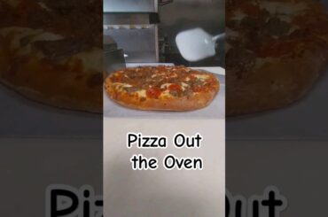 Pizza Slice: Pepperoni & Meatball Pizza Slice Out the Oven Cut & Box.