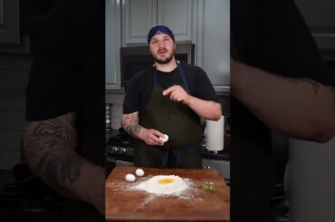 Homemade Pasta is Easier Than Your Tinder Date #shorts