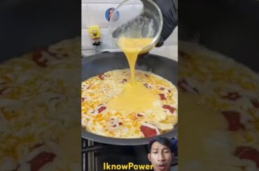 Pizza omelet best #pizza #shorts