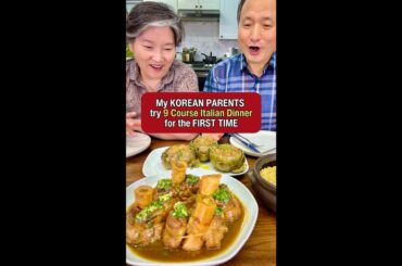 (FULL VERSION) Korean Parents try 9-Course Italian Dinner for the First Time